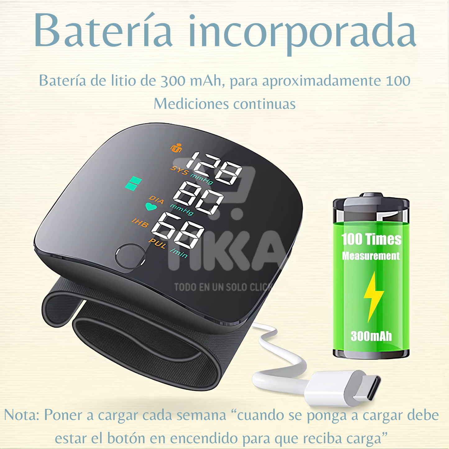 🩺Tensiometro Digital De Muñeca Con Voz en Español Recargable